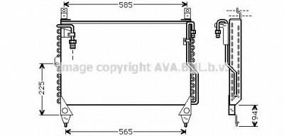 AVA QUALITY COOLING ms5242 -  Конденсатор, кондиционер